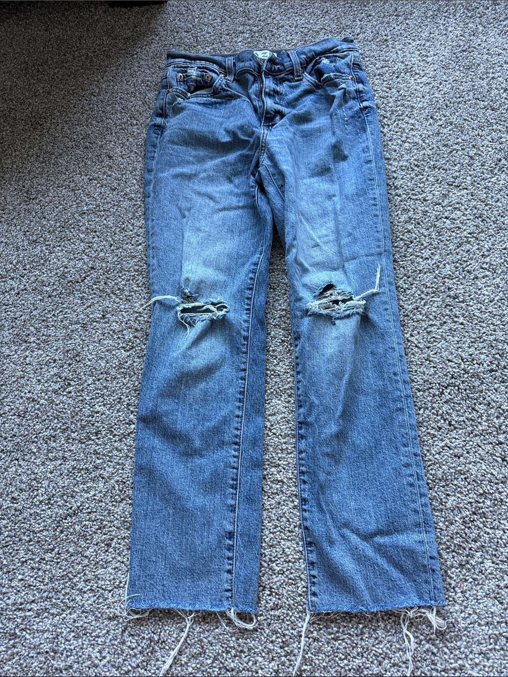 Daze Distressed Straight Leg Women's Jeans